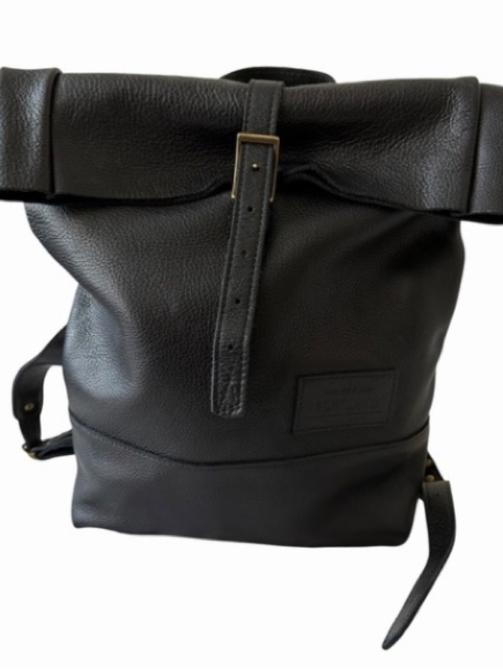 Portland Leather Roll Top Leather Backpack